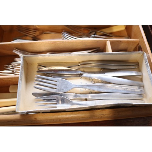 629 - Quality cutlery sets, some boxed, loose sets & canteen