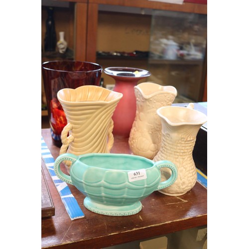 631 - 3 jugs & 2 vases