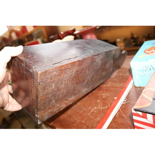 632 - Oak candle box