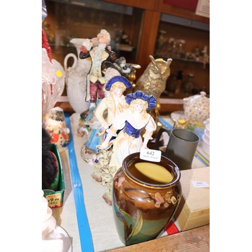 642 - Box, incl 4 china figurines & vases