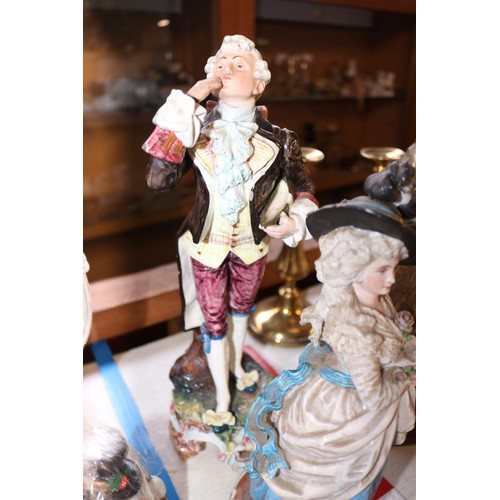 642 - Box, incl 4 china figurines & vases