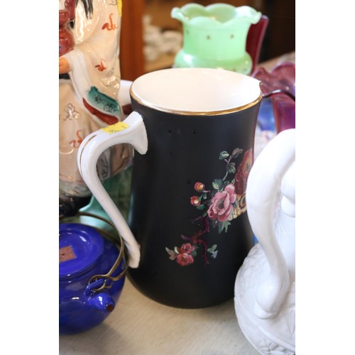 645 - Oriental china, jugs, chamber pots, etc