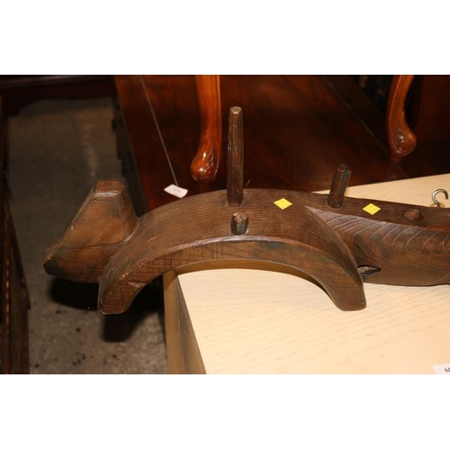 680 - Large wooden oxen yoke