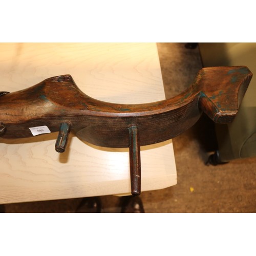 680 - Large wooden oxen yoke