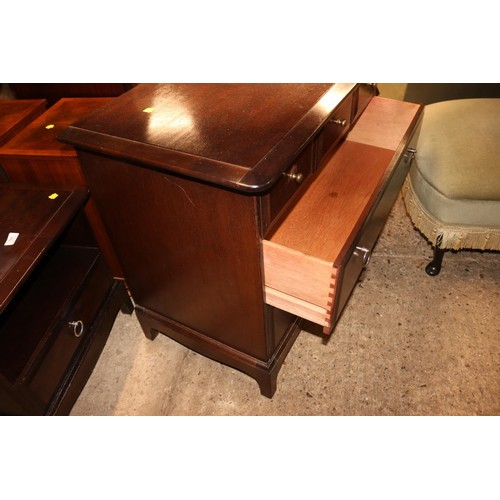 693 - Small stag 2 drawer & 3 small drawers