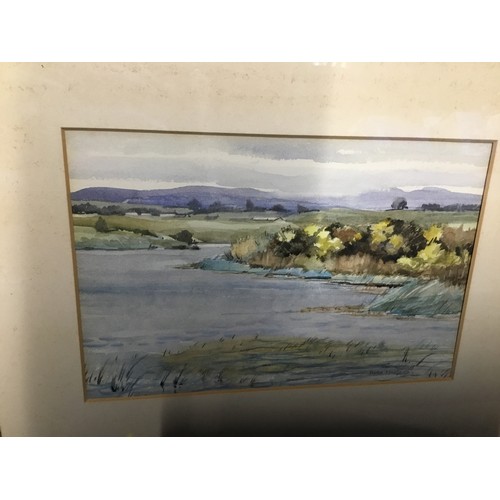 612B - 3 signed watercolours
