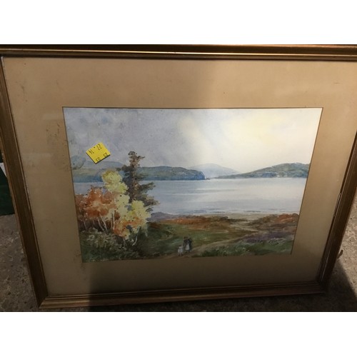 612B - 3 signed watercolours