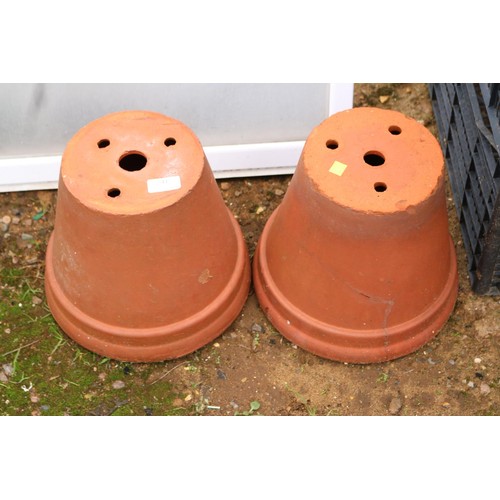 41 - Pair of clay pots