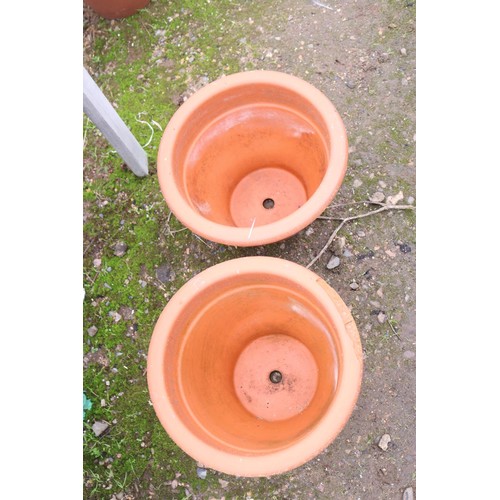 43 - Pair of clay pots