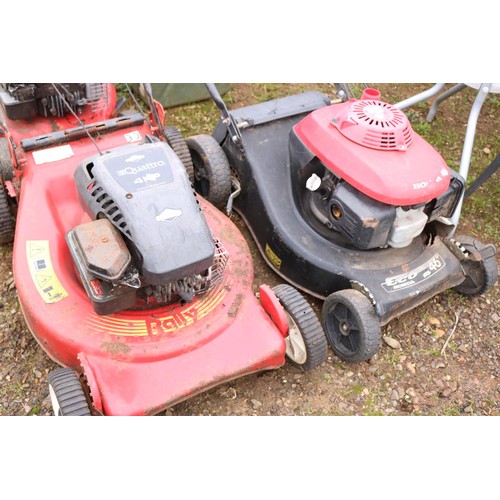 51 - 2 petrol lawnmower, red