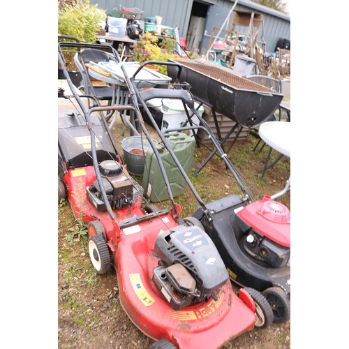 51 - 2 petrol lawnmower, red