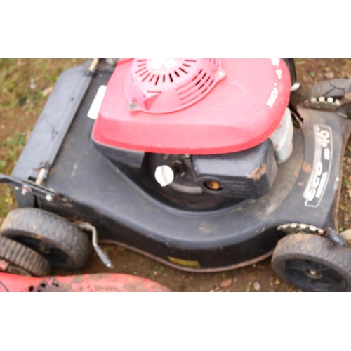 51 - 2 petrol lawnmower, red