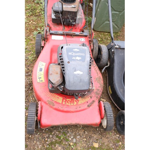 51 - 2 petrol lawnmower, red