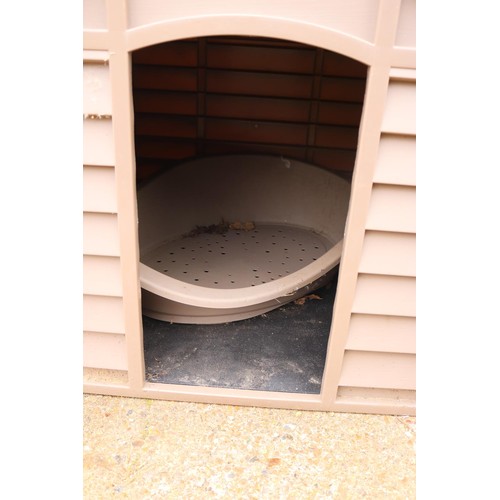 57 - Dog kennel with dog bed inside