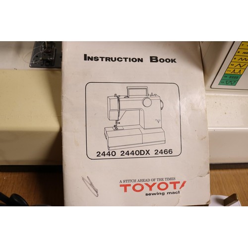 116 - Toyota electric sewing machine - warranted until 12 noon Tuesday following the above sale