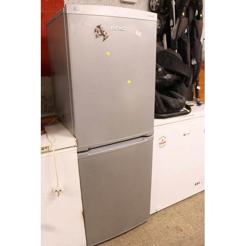 135 - Beko fridge freezer - warranted until 12 noon Tuesday following the above sale