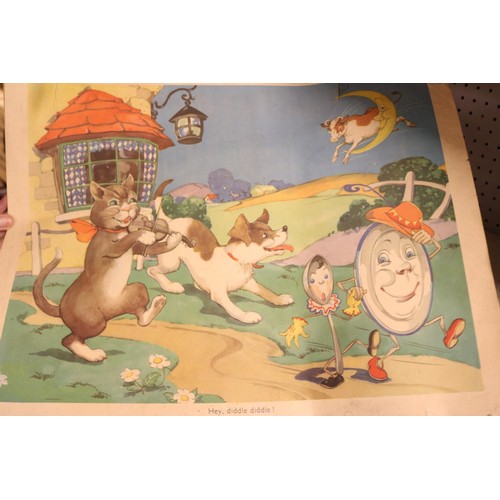 245 - 4x Boyce gay way series nursery rhymes prints by Macmillan & Co