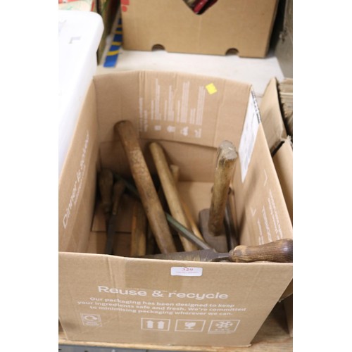 329 - Box of hand tools