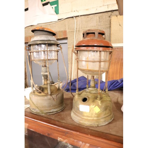 545 - 2 brass Tilley lamps