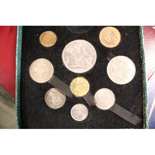 659 - Album of coins & 1951 GB proof set, missing the penny