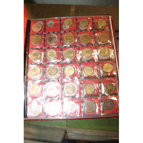 659 - Album of coins & 1951 GB proof set, missing the penny