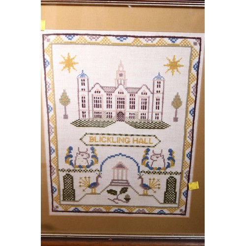 568 - Blickling sampler & 1 other