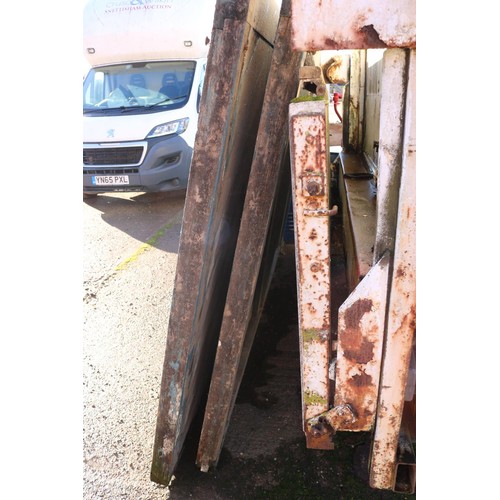 3 - Pair of large wooden doors/gates - each door measures 65 1/2