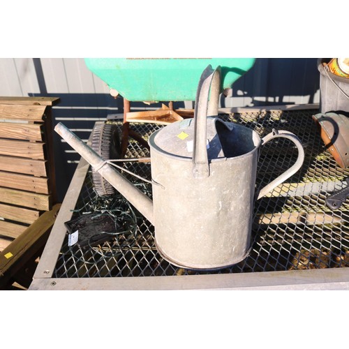 12 - 2 gallon galvanised watering can