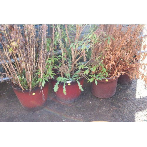 26 - 2 x stick plant pots and two others