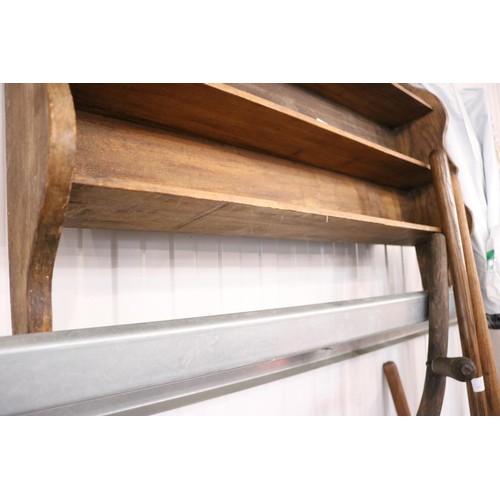 124 - Vintage wood wall shelf