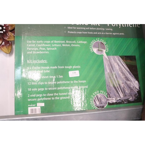 130 - Polythene tunnel cloche kit