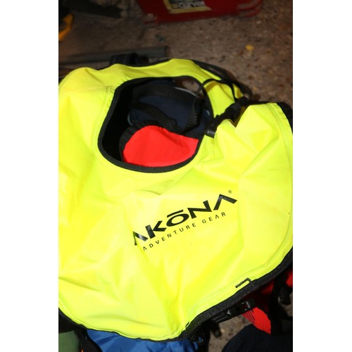 163 - Tent, sleeping bag, cycle, helmet, swimming kit, etc