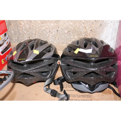 167 - bike helmets x 2