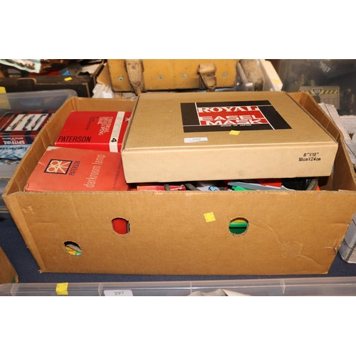 Box of darkroom items