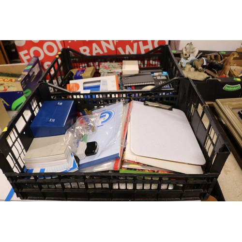 2 boxes of assorted stationery items