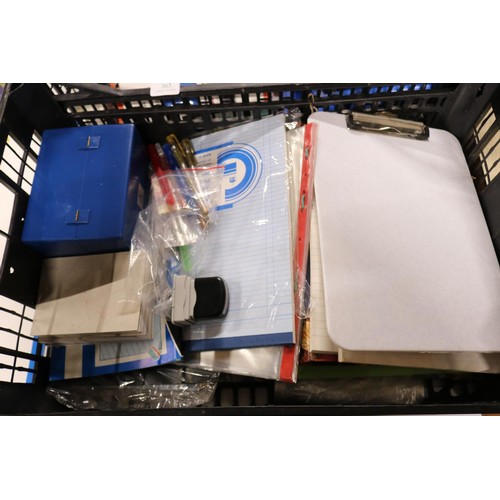 2 boxes of assorted stationery items