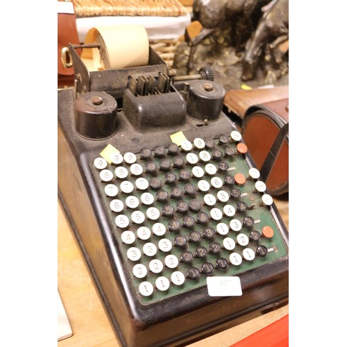 437 - 1920's Burroughs portable adding machine