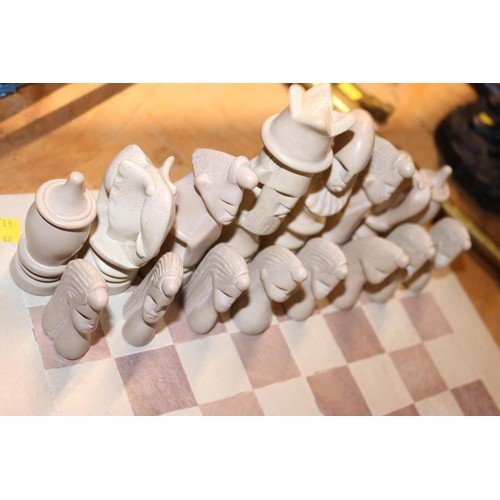 441 - Soapstone chess set