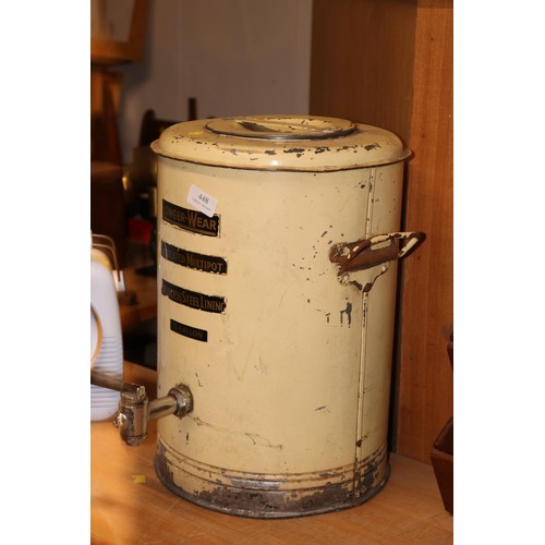 448 - Vintage 'lounge-wear' enameled urn