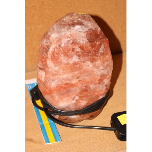 564 - Salt lamp - warranted until 12 noon Tuesday following the above sale