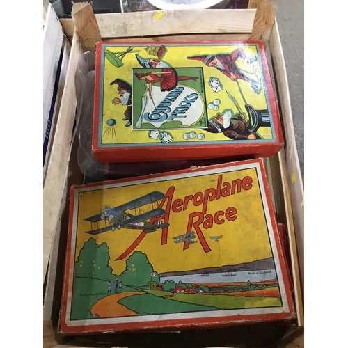 Qty Of Various Board Games Antique