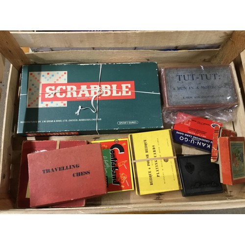 Qty Of Various Board Games Antique