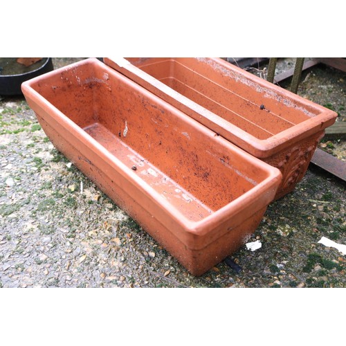 8 - 2 x plant troughs small