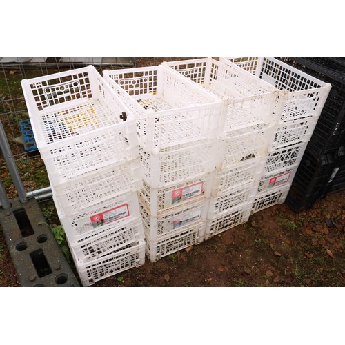 28 - 20 x white Crates