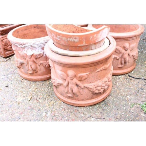 64 - Collection of clay pots some a/f