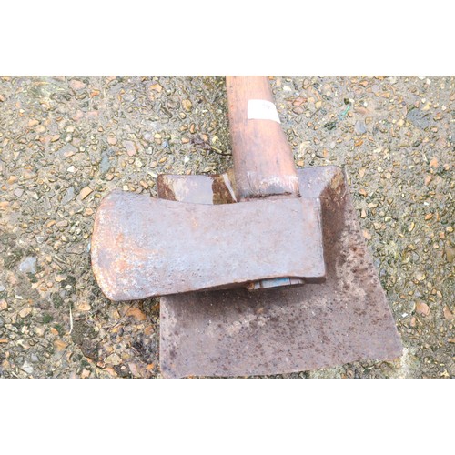 79 - Large vintage axe & shovel