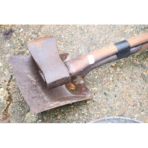 79 - Large vintage axe & shovel