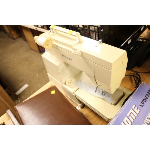 101 - Singer electric sewing machine & pedal - warranted until 12 noon Tuesday following the above sale