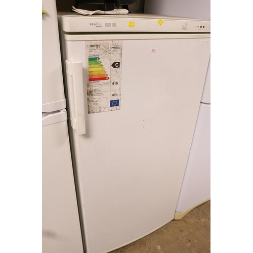 110 - Proline frost free freezer - warranted until 12 noon Tuesday following the above sale