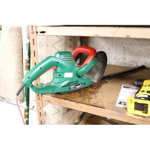 144 - Qualcast electric hadge cutter - to be rewired and tested by a qualified electrician